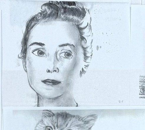 Teen artwork: portrait study